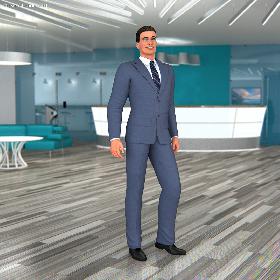 3D model Businessman Standing Pose